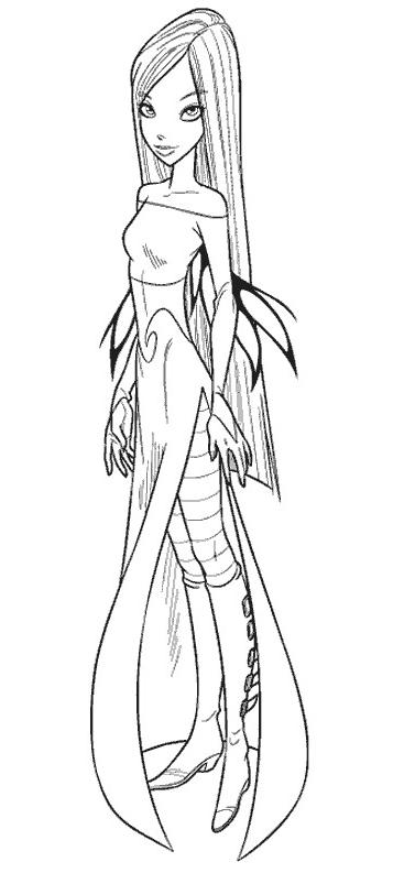 coloriage witch cornelia en sorciere